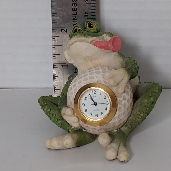Vintage Golf Time Frog With Clock - Picture 9 of 10